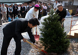 대안학교 영천 '산 자연학교' 기숙사 축복